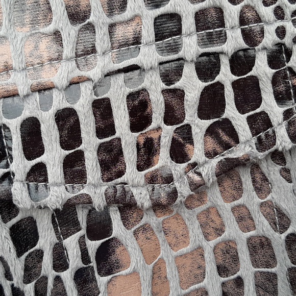 Ruby Rd Gray Faux Suede/Snake Jacket - Picture 5 of 6